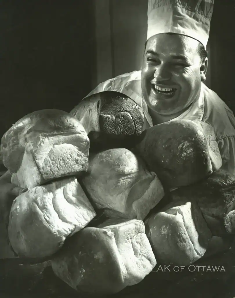Fresh baked bread loaves at Malak of Ottawa bakery.