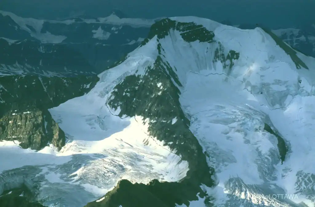 Snow-covered mountain peak in Ottawa.